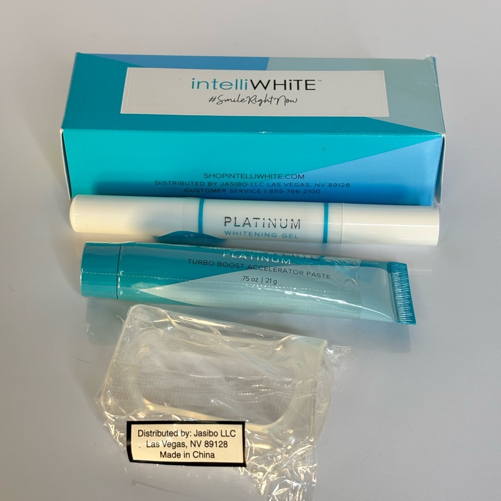 intelliWHITE- Platinum Whitening Gel & Accelerator Paste - Teal/White